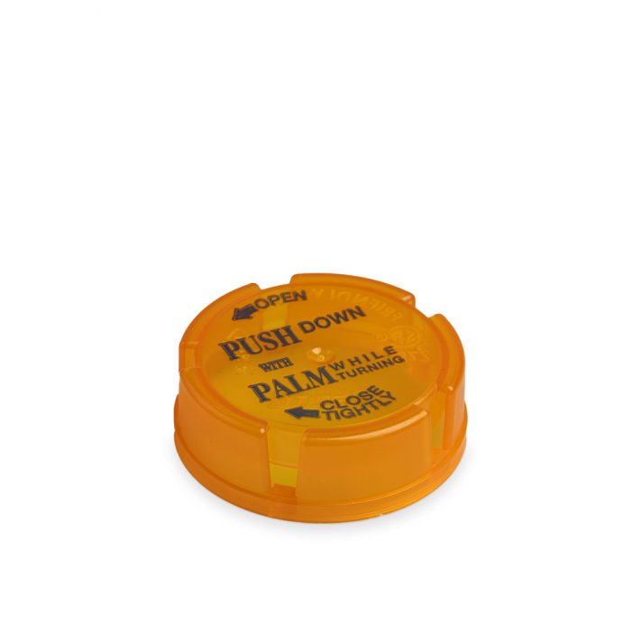Amber Child Resistant Closure for 13-16 Dram Berry Vials