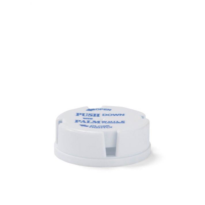 Berry White Child-Resistant Closures for Friendly & Safe® Vials - WCR 13/16 Dram