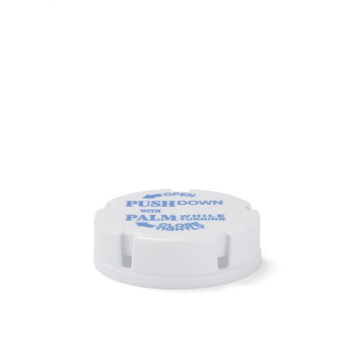 Berry White Child-Resistant Closures for Friendly & Safe® Vials - WCR 20 Dram